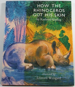 How The Rhinoceros Got His Skin by Rudyard Kipling HCDJ 1978 vintage children's - Picture 1 of 15