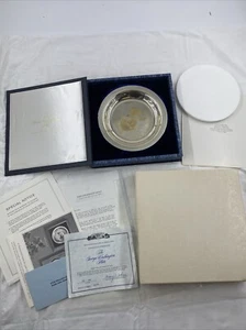 George Washington Sterling Silver Plate Franklin Mint 24k 100% Compete 6.6oz - Picture 1 of 10