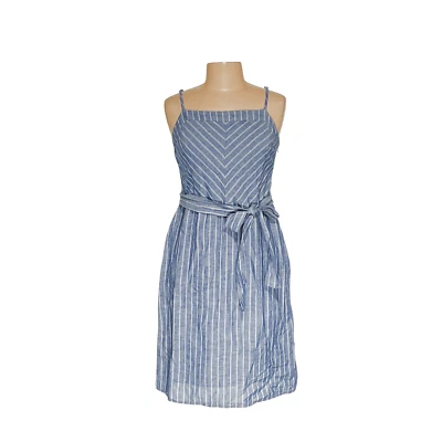 Blue BR Wrap Dress 10 - Striped, Short - Изображение 1 из 4