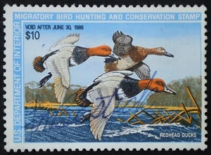 U.S. Used Stamp Scott #RW54 $10 Federal Duck Hunting. Very Fine. Choice! - Picture 1 of 2