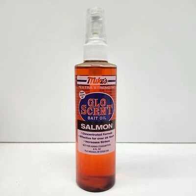 Atlas Mikes Glo Scent Bait Oil 8 oz Spray Bottle Salmon 7014-8 - Image 1 of 4
