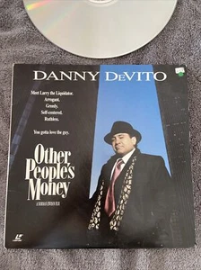 12" Laser Disc OTHER PEOPLE'S MONEY with Danny DeVito 1991 Comedy Widescreen - Picture 1 of 8