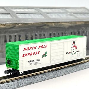 Bev-Bel 2181 North Pole Express Evans Christmas Boxcar NPEX 1990 N Scale