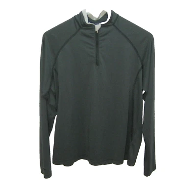 COLUMBIA титана женщин (большой) черный 1/4 молнии Athletic длинным рукавом рубашка Топ - Изображение 1 из 4