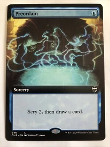 Magic The Gathering Commander Legends Preordain Extended Art 640 LP - Imagen 1 de 2