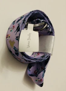 VERA BRADLEY LANDYARD SOPORTE DE IDENTIFICACIÓN CLIP DE LLAVE MARIPOSAS LAVANDA 🦋 - Imagen 1 de 7