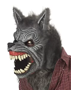 Werewolf Mask Animal Monster Fancy Dress Up Halloween Adult Costume Accessory - Picture 1 of 1