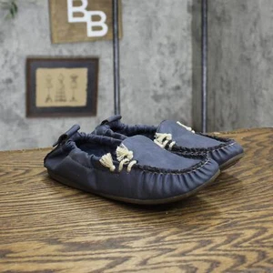 Ruffhewn Womens REGAL Elastic Slip On Flats 167402a51b3d83 Blue 7M - Picture 1 of 7