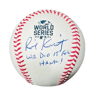 RICK KRANITZ ATLANTA BRAVES SIGNED 2021 WORLD SERIES BASEBALL BECKETT COA - Picture 1 of 2