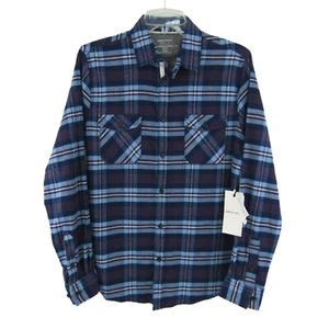 Paper Denim & Cloth Blau Kariert Stretch Flanell Hemd Herren S PD&C Slim Fit Neu - Bild 1 von 10