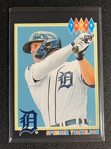 2022 Topps Brooklyn Collection Spencer Torkelson RC Black #d /75, Tigers!