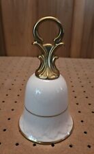 Vintage Lenox Renaissance Bell Hand Decorated Ivory White Porcelain w/24k Gold