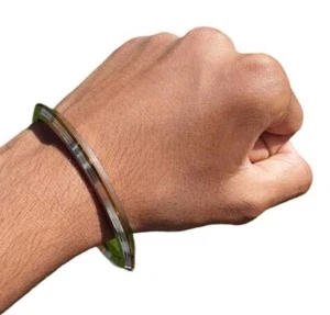 Stainless Steel Kara Sikh Bangle Brass Line Edged Bracelet Singh Khalsa Kada T13 - Picture 1 of 12