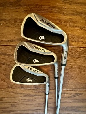 TOP FLITE Stainless Cavity Back Game Improvement Wedge, Irons 6, & 9 Steel RH - Image 1 of 4