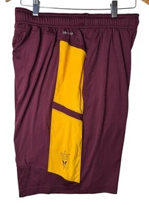 Men's Nike Dri-Fit ASU Arizona State Sun Devils Athletic Shorts Maroon Medium - Picture 1 of 14