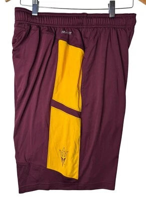 Men's Nike Dri-Fit ASU Arizona State Sun Devils Athletic Shorts Maroon Medium - Image 1 of 4