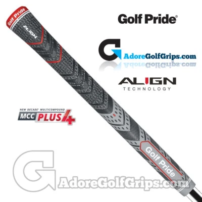 Golf Pride New Decade Multi Compound MCC Plus 4 ALIGN Midsize Griffe - grau x 1
