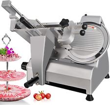 Commercial 450w Electric Frozen Meat Slicer 10" Blade Deli Food cutter 1400 rpm