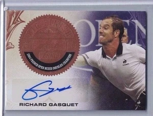 2015 LEAF ULTIMATE TENNIS FIRME BIG FINISH #BFRG1 RICHARD GASQUET - Foto 1 di 1