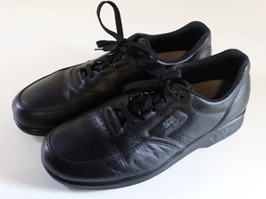 SAS TIMEOUT MENS WALKING SHOES SZ 12M BLACK LEATHER TRIPAD COMFORT EUC - Picture 1 of 7