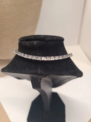 1/2 CT. T.W. Diamond Tennis Bracelet in Sterling Silver - 7.25" - Image 1 of 3