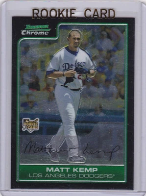 Matt Kemp BOWMAN CHROME ROOKIE CARD 2006 Baseball MLB RC Los Angeles Dodgers - Image 1 of 2