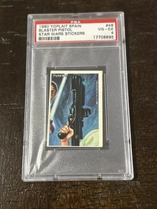 1980 YOPLAIT SPAIN STAR WARS STICKERS #46 BLASTER PISTOL POP 2 PSA 4 - Picture 1 of 2