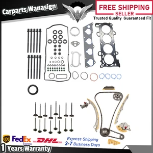 Head Gasket Bolts Set W/ Timing Chain Kit For Acura ILX Honda Accord Civic 2.4 - Picture 1 of 16
