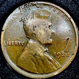Multiple Strike Thru/Die Gouge 1920 Lincoln Cent Penny Obv & Rev U.S. Error Coin - Picture 1 of 8