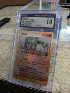 (POP 6) CGC 10 GEM MINT 2003 Pokemon EX Dragon Graveler 29/97 Reverse Holo - Bild 1 von 4
