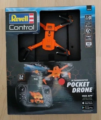 Quadrocopter Drone Pocket Drone HD Kamera Cam & Live Übertragung FPV Revell NEU - Bild 1 von 2