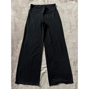 Athleta Hose weites Bein schwarz High Waist Lounge Yoga Damen Größe L - Bild 1 von 8