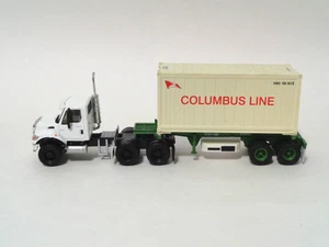 HO Boley/Athearn 1:87 Traktor und 20' Kühlcontainer auf Chassis mit Aggregat CL - Bild 1 von 8