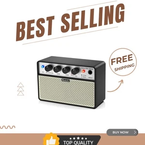 Versatile 10W Rechargeable Mini Bass Amplifier - Perfect for On-the-Go Musicians - Picture 1 of 7
