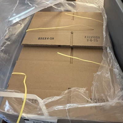 QTY 68 - 8x6x4 Corrugated Cardboard Packing Shipping Mailing Moving Carton Boxes - Image 1 of 4