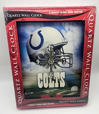 Antigo relógio de parede Indianapolis Colts Man Cave NFL feito nos EUA futebol - Imagem 1 de 4