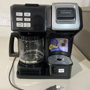 (N56) Hamilton Beach FlexBrew 2-Way Coffee Maker - Black Tested Works - Picture 1 of 11