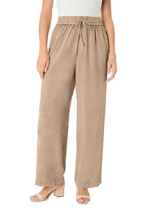 Roaman's Women's Plus Size Acid Wash Pants - Picture 1 of 7