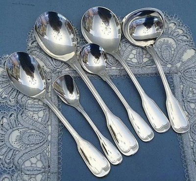 6 Wunderschöne Vorleger BSF Augsburger Faden Edelstahl 18/8 - Bild 1 von 3