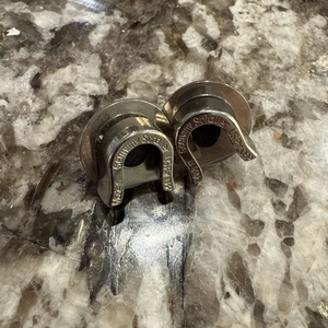 90’s GERMAN Schaller strap lock pair NO BUTTON NO PIN - Picture 1 of 3