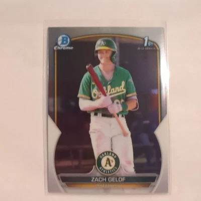 2023 Bowman Chrome Zach Gelof 1st Bowman # 1 - Image 1 of 4