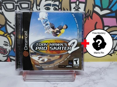 Tony Hawk's Pro Skater 2 Sega Dreamcast probado en caja original + Pin Mystery Mario gratis Foto 1 de 4