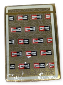 VINTAGE PLAYING CARD DECK CHAMPION SPARK PLUG COMPANY TOLEDO OHIO SEALED DECK - Picture 1 of 4