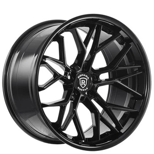 F20x9/R20x10" Staggered Rohana Wheels RFC3 Gloss Black Flow Formed Rims - Picture 1 of 2