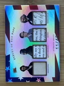 #/45 2003 Pieces Of The Past Authentic Lincoln, MLK, Malcom X, Frederick Douglas - Picture 1 of 2