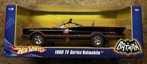 NEUWERTIG!! Neu im Karton. Hot Wheels Batman 1966 TV Series Batmobile 1:18 Die-Cast Modellauto - Bild 1 von 4