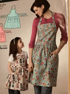 Simplicity Sewing Pattern A2319 Child’s & Misses’ Adjustable Apron Uncut FF - Picture 1 of 7