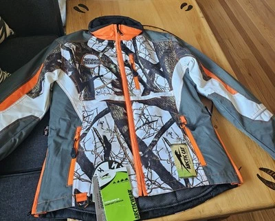 Jaqueta de Snowmobile Isolada Feminina Arctic Cat - Camuflagem Laranja - Imagem 1 de 4