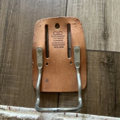 Vintage CLC Steel Loop Hammer Holder LeatherCraft Top Grain Cowhide #4391 USA - Image 1 of 4