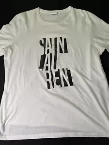 SAINT LAURENT MADE IN FRANCE BLOCK DEKONSTRUIERTES T-SHIRT YSL YVES GR XL AUTHENTISCH - Bild 1 von 24